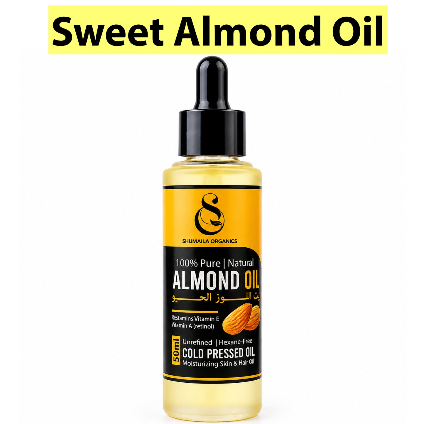 Sweet Almond Oil Eatable Pure Cold Pressed Oil